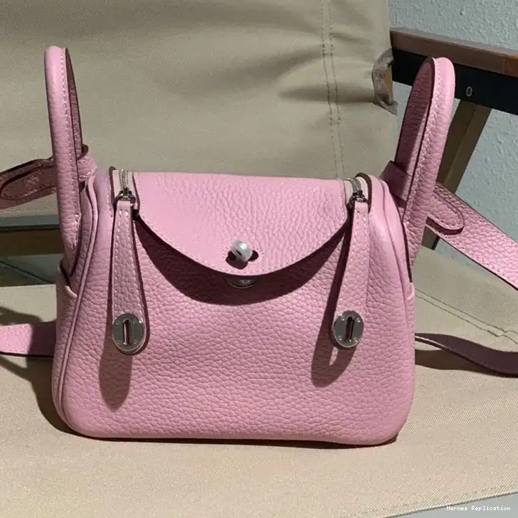 Hardware In Mini Palladium Togo Lindy Hermes Bag Marble Leather 0507